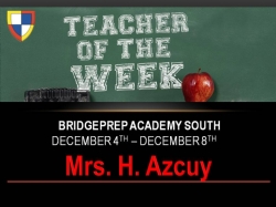 Teacher of the Week